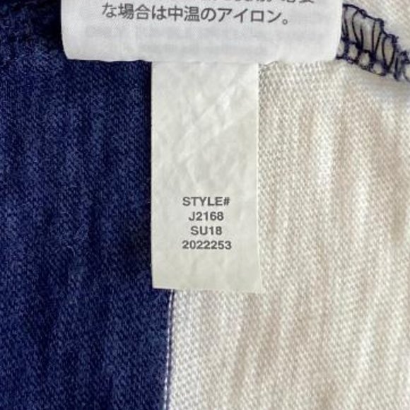 J. Crew Crewcuts Everyday Navy Blue & White Rugby Striped Tank Dress - Picture 7 of 7